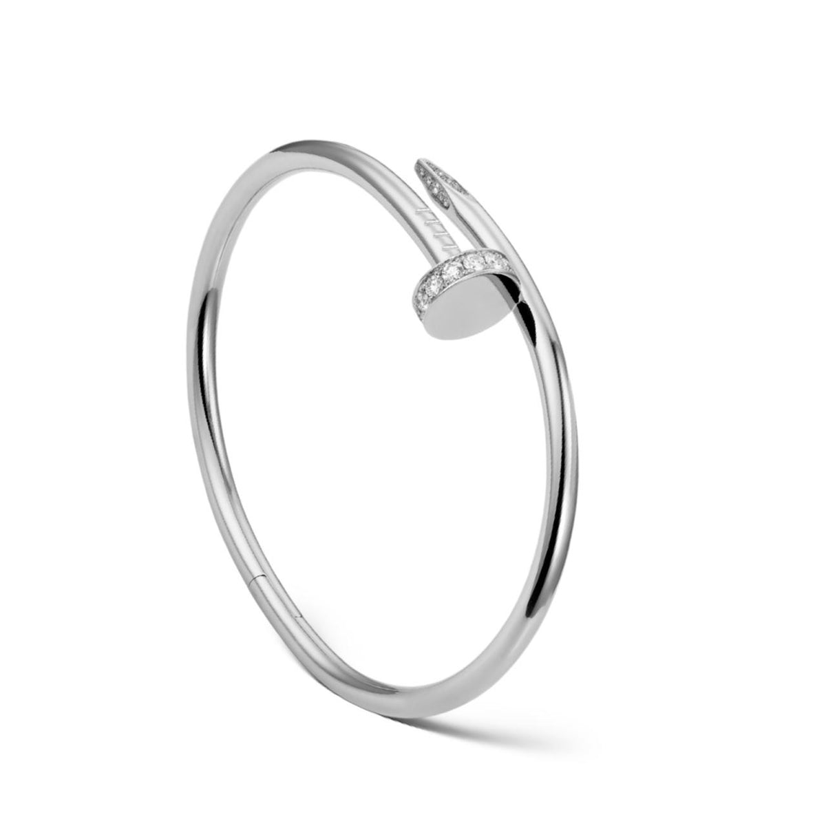 Bracelete Inspiração Cartier Ponta Cravejada